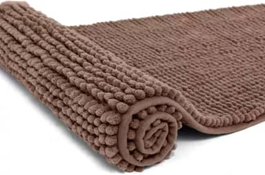 Tapete Passadeira Macarrão Antiderrapante 40x110cm Corttex – Estilo Bolinhas, Cozinha e Lavanderia, Conforto e Segurança (Marrom claro)