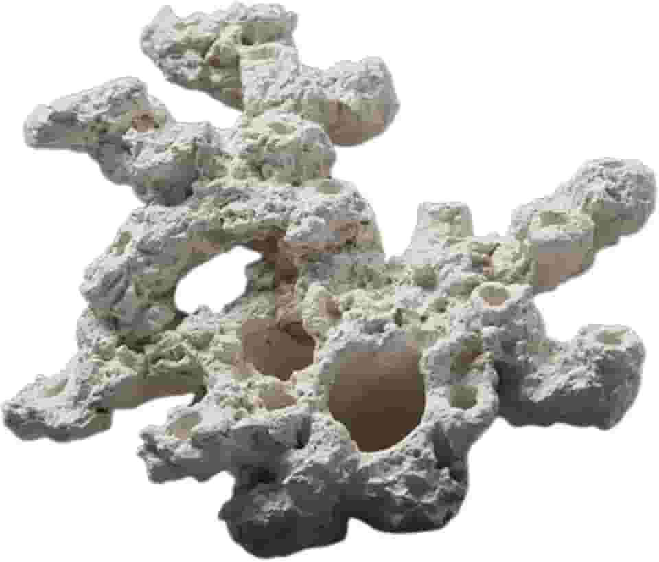 Escultura de Cerâmica em Formato de Peixe-palhaço para Decoração de Aquário. Peça Artesanal Robusta para Paisagismo Aquático, Estilo D