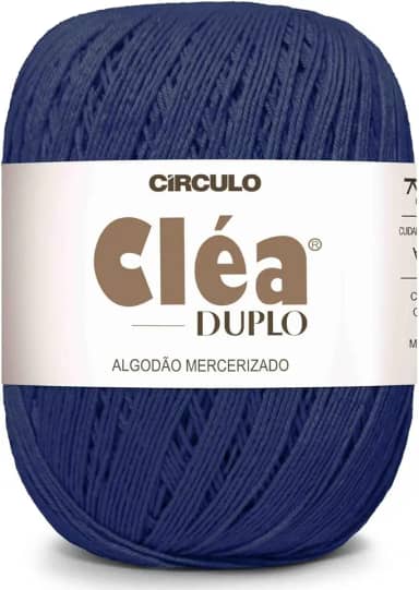 Fio Linha Clea Duplo 508m Círculo 150g Ideal Crochê E Tricô (2940 - CAPITÃO AZUL)