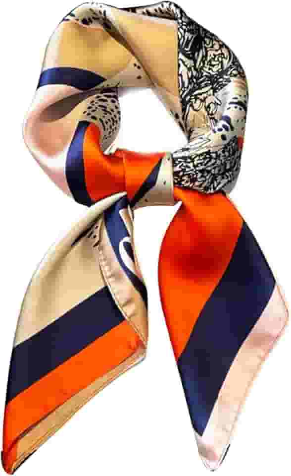 Cachecol para mulheres, bandanas de cabelo para pescoço leve e moderno, lenços de cabeça de cetim de seda, bolsas de dormir