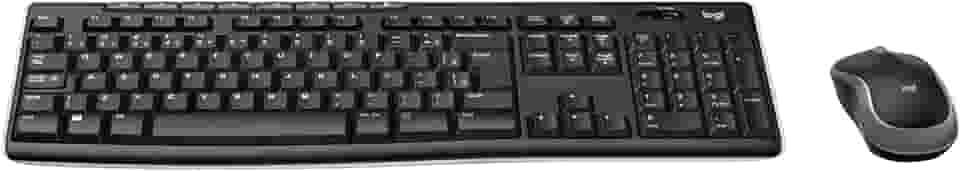 Combo Teclado e Mouse sem fio Logitech MK270 com Teclas de Mídia de Fácil Acesso, Conexão USB, Pilhas Inclusas e Layout ABNT2