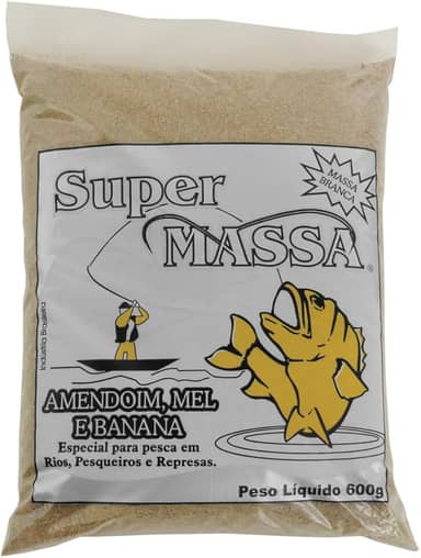 Massa De Pesca Isca Em Pó Sabor Amendoim Banana e Mel 500g