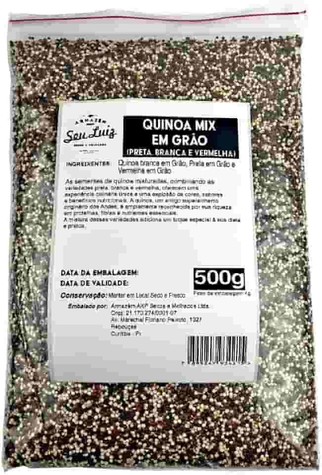 Quinoa Mix Preta Branca e Vermelha 500g – Armazém Seu Luiz