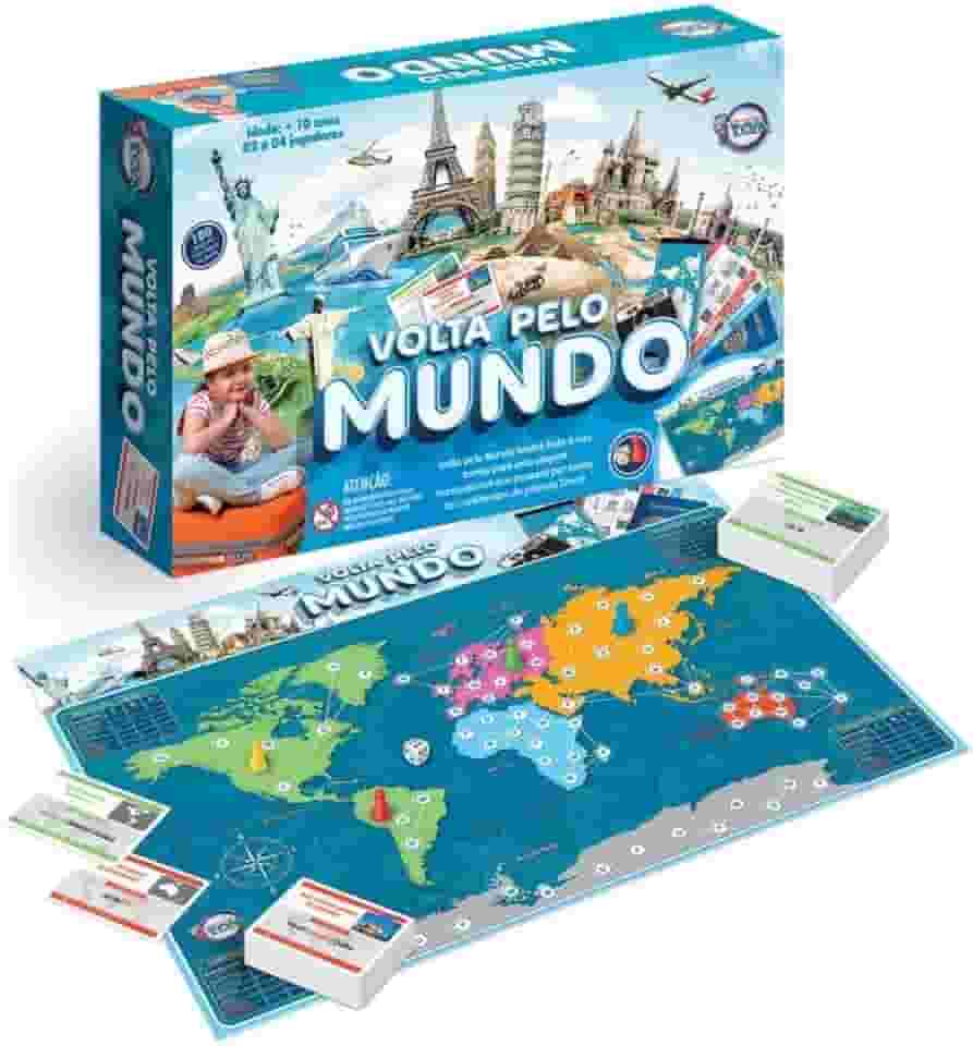 Jogo Tabuleiro Volta Ao Mundo Toia