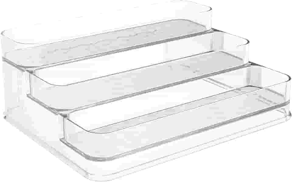 Organizador Porta Maquiagem Acrílico Multinível 3 Andares Expositor Perfume Cosméticos Make Multiuso