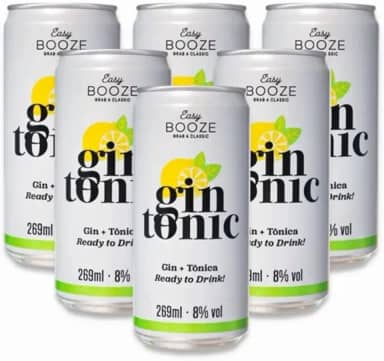EASY BOOZE Gin+Tônica Lata 269ml (6 Latas)