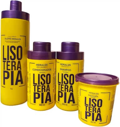 Kit Progressiva Sem Formol Lisoterapia Profissional – Shampoo, Condicionador e Lisoterapia Tratamento Profissional