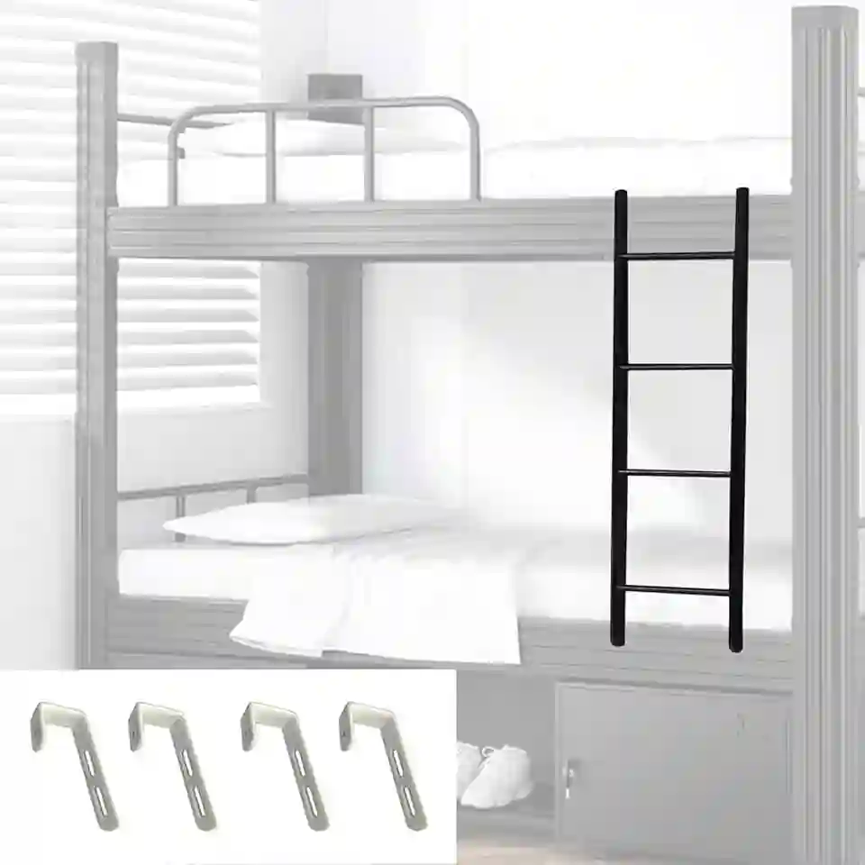 Escada de beliche para beliche, escada de substituição de beliche, escada de decoração de cama resistente para dormitório de motorhome, escada reta multifuncional (tamanho: 116 cm (45"))