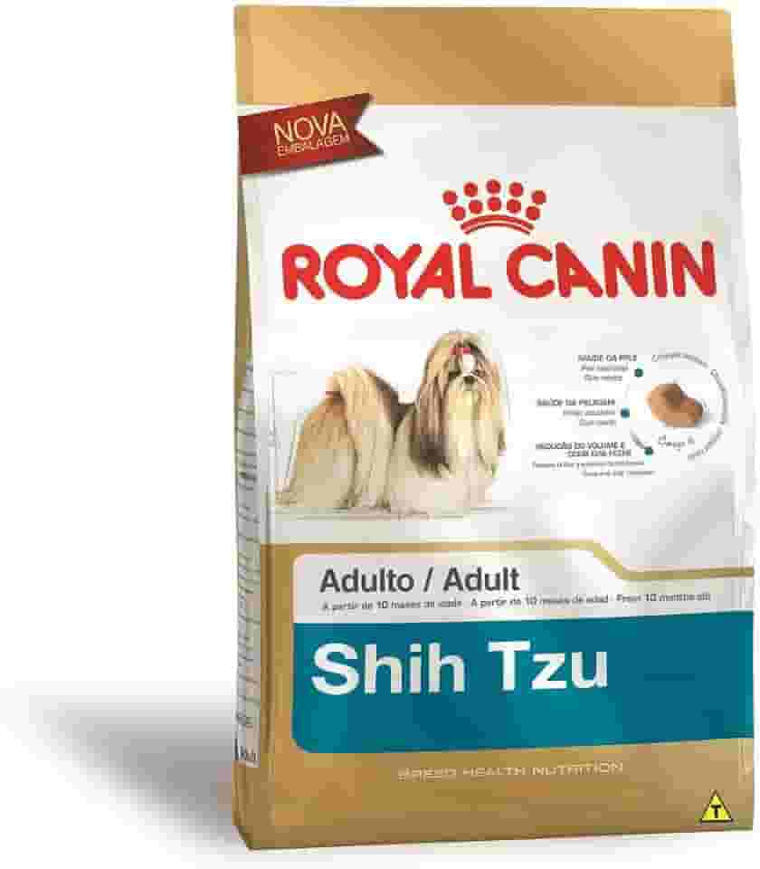 Ração Royal Canin Shih Tzu Cães Adultos 7,5Kg Royal Canin para Todas Pequeno Adulto - Sabor Outro