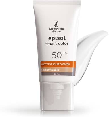 Protetor Solar Episol Uniformizador Smart Color Fps 50 – 40g – Cobertura Alta e Proteção UVA/UVB – Uniformiza o Tom e Disfarça Imperfeições – Mantecorp
