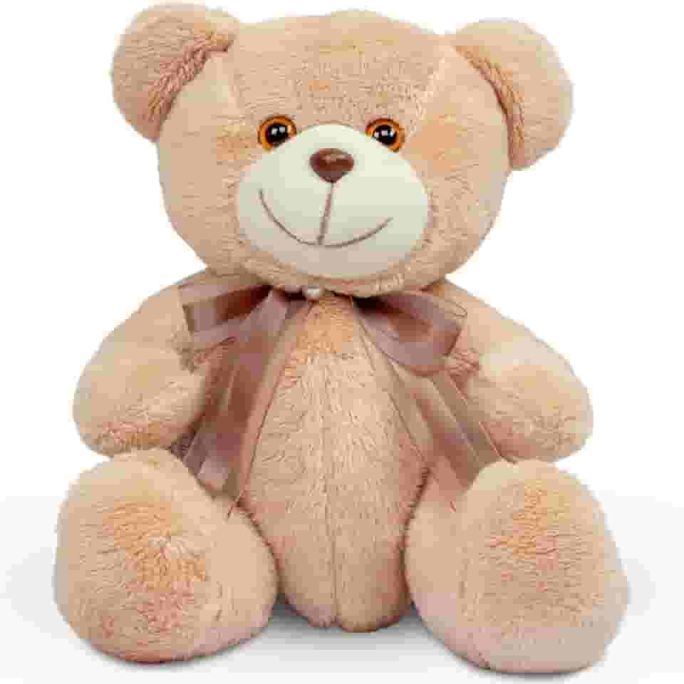 Ursinho de Pelúcia Antialérgico para Decoração 20cm (Caramelo/Marrom)