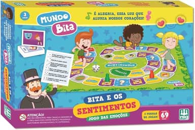 Nig Brinquedos Jogo das Emoções Bita e os Sentimentos Mundo Bita