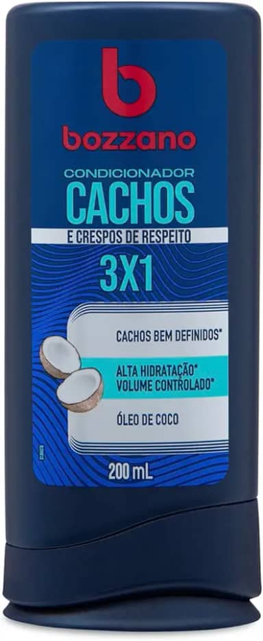Bozzano Condicionador Cachos e Crespos 3x1 200ml