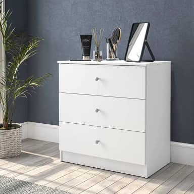 Cômoda Gandu 3 portas Benfácil Branco