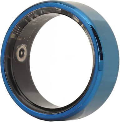 Smart Ring Health Tracker, anel rastreador de saúde para monitorar dados de sono, pedômetro fitness, tirar fotos remotamente, anel inteligente de saúde IP68 à prova d'água para homens e mulheres, azul