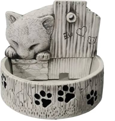 Fonte de Água Bebedouro Gato Fonte Cascata Decorativa para Gato