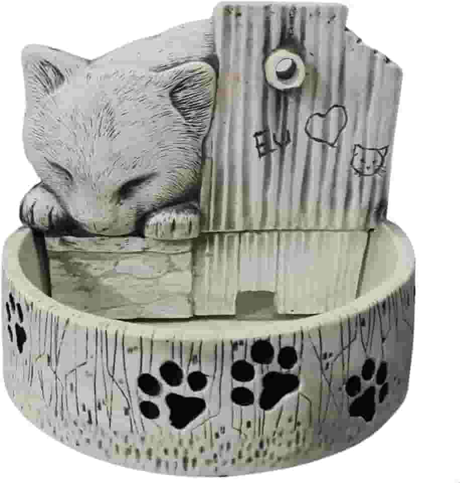Fonte de Água Bebedouro Gato Fonte Cascata Decorativa para Gato