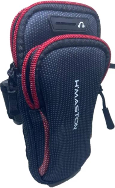 Braçadeira Suporte Braço Celular Treino Hmaston Yb-04 Preto com Vermelho