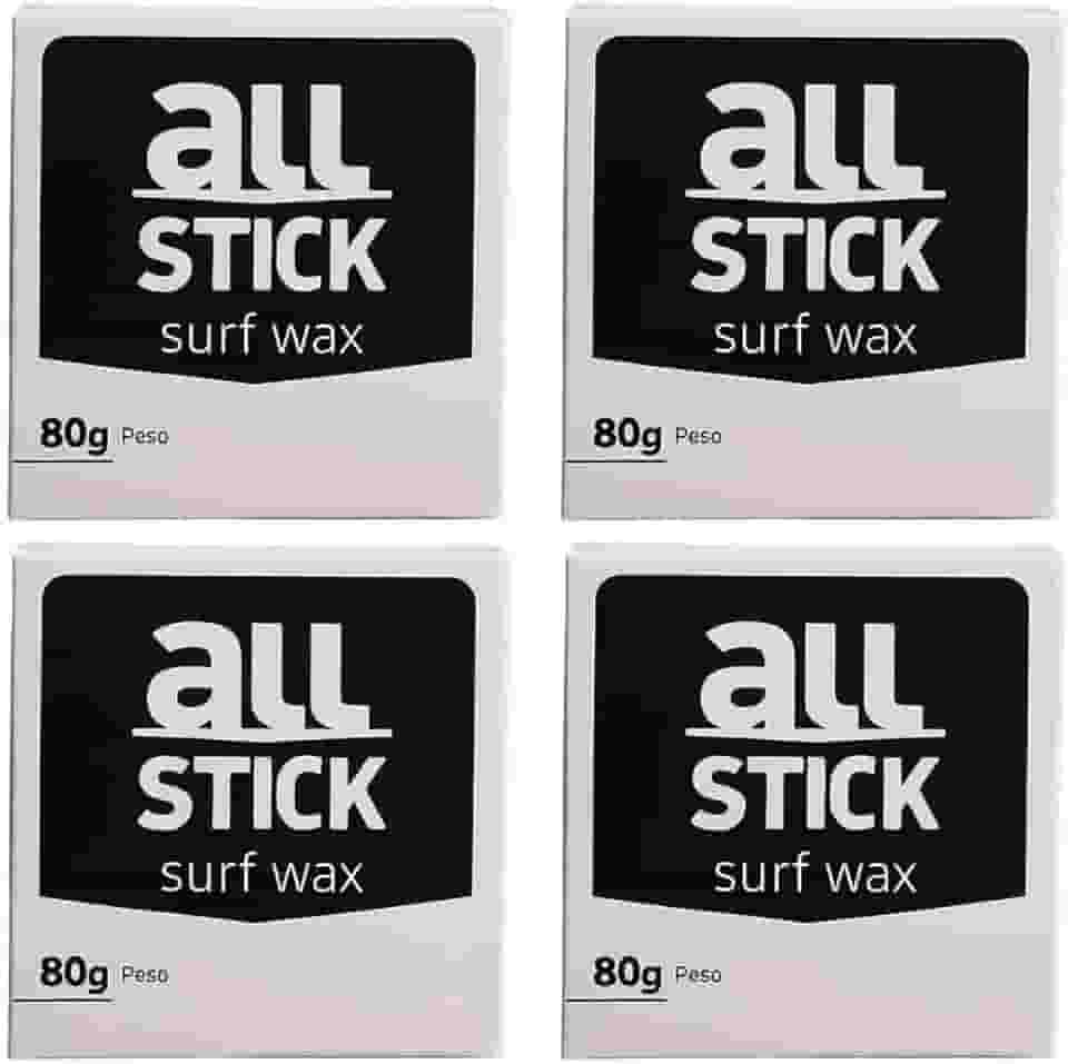 Parafina Surf All Stick 80g Parafina para prancha de surf, longboard, Skimboard, Funboard Kit com 4 und + raspador