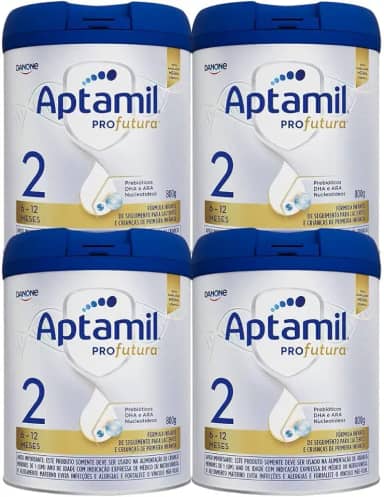 Fórmula Infantil Aptamil Profutura 2 800g - Kit 4 latas