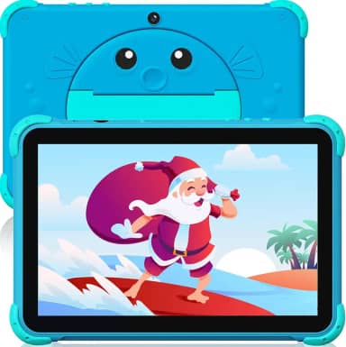 Tablet infantil de 10 polegadas para crianças com WiFi e tablets infantis para crianças Android 11.0 2GB 32GB ROM 1280x800 HD IPS Touchscreen, Câmera dupla, 5000mAh, controle parental, YouTube Neflix (azul)