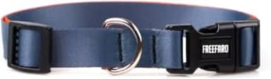 FreeFaro - Coleira Urbano - G | Ajustável para Cachorros – Poliéster Macio e Resistente, Fecho de Segurança com 4 Pontos, Tecnologia inTransfer para Cores Vivas – Diversos Tam – Azul Escuro
