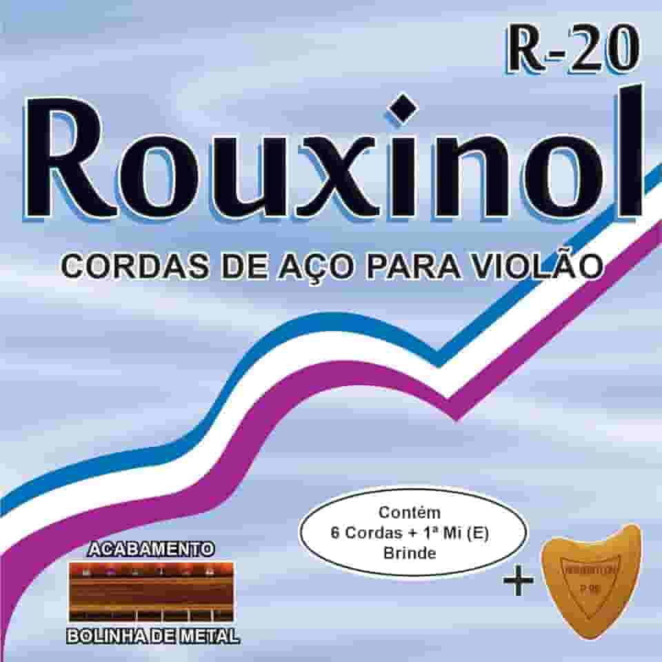 Cordas Para Violão, Rouxinol, Aço Inox, R20, Com Bolinha