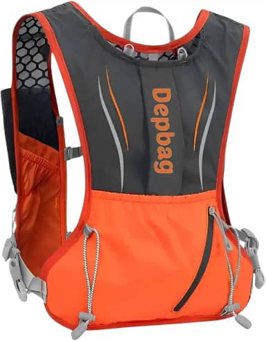 Mochila Ciclista Hidratação Corrida Trilha Running Impermeável Colete Apito Alça Ajustável