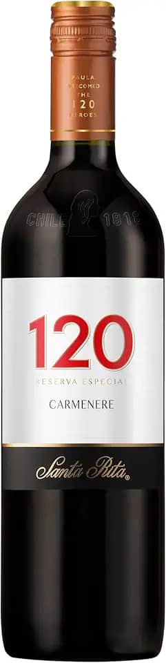 Vinho Chileno Tinto 120 Santa Rita Carmenère Garrafa 750ml
