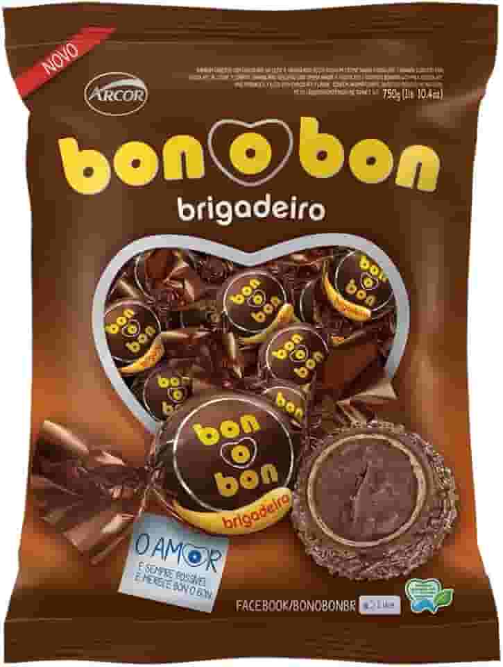 Wafer Bonobon Brigadeiro 50 unidades de 15g