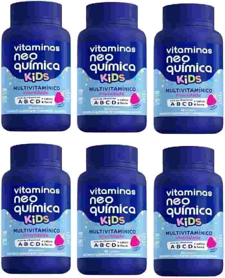 Kit 6 Vitamina Kids 60 Cápsulas - Neo Química