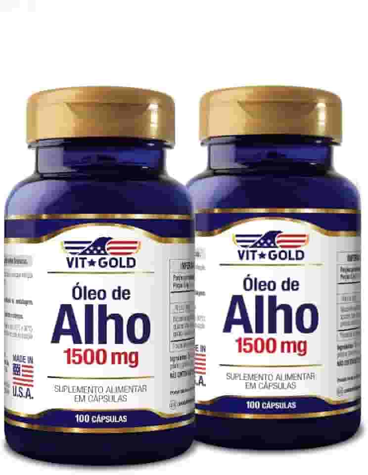 Óleo de Alho 1500mg Vitgold Kit 2x 100 cápsulas