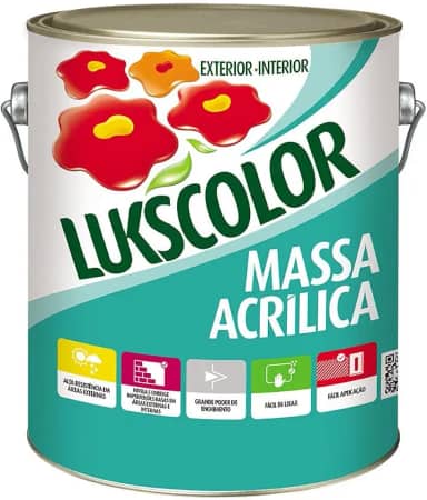 Massa Acrilica Nivel Paredes Lukscolor 3,6l 5,6kg