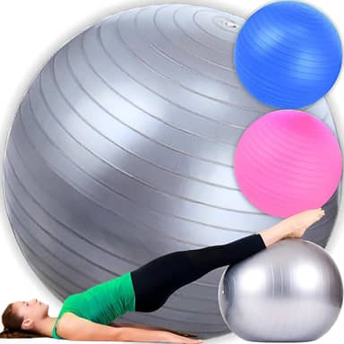 Bola de Pilates Suiça Yoga Fisioterapia 65cm 250kg Treino Academia Ginástica Reabilitação Ioga