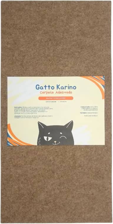Gatto Karino Carpete Adesivado para Arranhador de Gatos, 30 x 60 cm (Bege)
