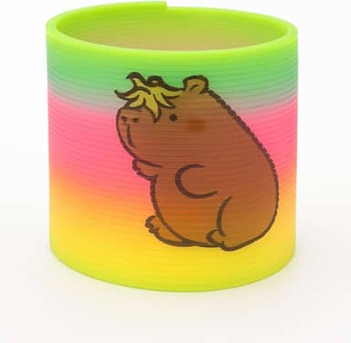 Mola Maluca Capivara Colorida Grande Infantil Criança Prenda Brinquedo Arco Iris Pulseira Premium
