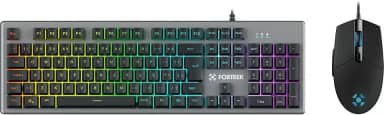 Kit Teclado + Mouse Gamer 6400 DPI Ranger RGB Rainbow Grafite Fortrek