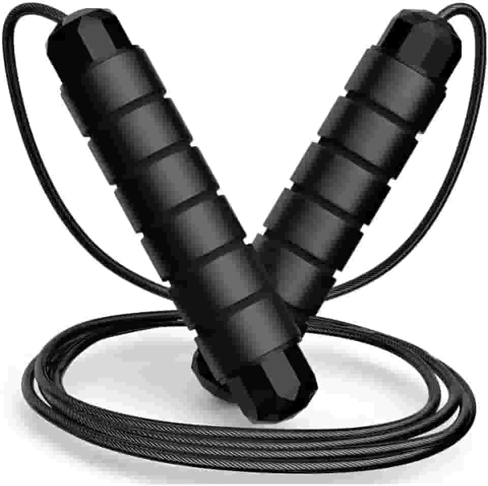 Corda De Pular Profissional Fitness Ajustável De 3m Com Rolamento e Cabo De Aço Revestido