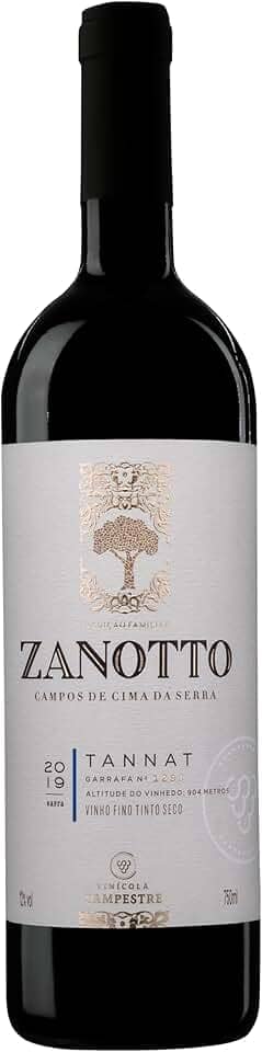 VINHO FINO TINTO SECO TANNAT ZANOTTO - 750 ML