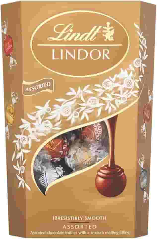 Bombom de Chocolate Suíço Lindt Lindor Sortido, 1 Caixa de 200g