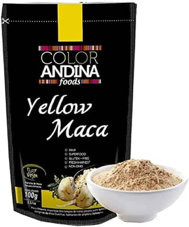 Maca Peruana Amarela em Pó 100% Pura Color Andina 100g