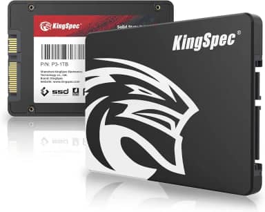 KingSpec SSD SATA de 2,5 polegadas de 1 TB, unidade de estado sólido interna SATA III 6Gb/s - Flash TLC 3D NAND, compatível com desktop/laptop/tudo em um