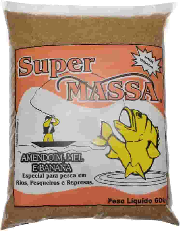 Kit 2 Massa De Pesca Isca Em Pó Sabor Amendoim Banana e Mel 500g