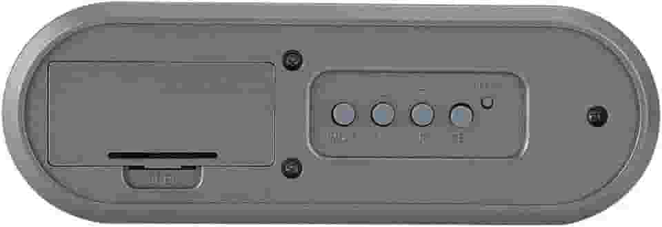 Relógio Eletrônico Digital LCD Com Calendário Perpétuo, Display de Temperatura - Suporte de Caneta Ativo para Organização e Armazenamento de mesa.