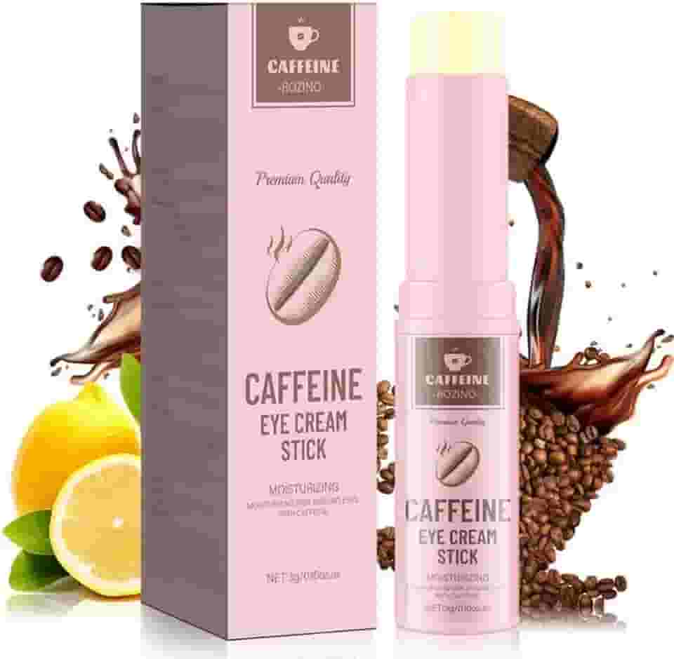 Bastão de cafeína com retinol, ácido hialurônico para olheiras, rugas, creme antienvelhecimento, para inchaço e bolsas reduz as linhas finas