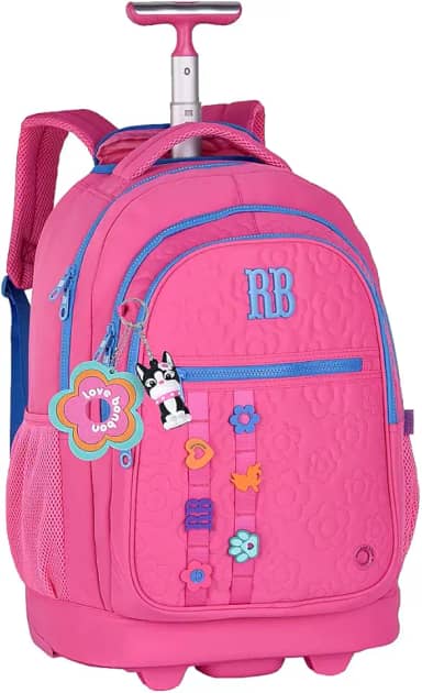 Mochila Infantil Menina RB Rebecca Bonbon Holografica juveni (Rosa)