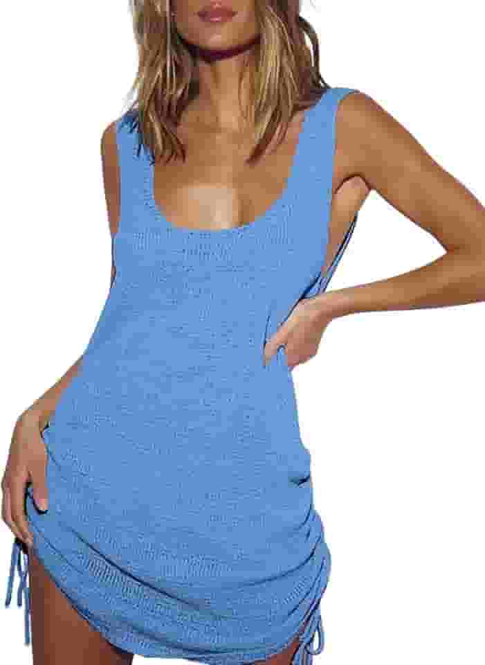 Saída de praia sexy de crochê para mulheres, manga comprida, saída de praia