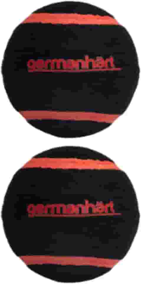 Germanhart Bolinha de Tênis para Cães com Apito, Média (6 cm), Preta