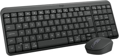 Combo Teclado e Mouse Sem Fio Logitech MK250 Bluetooth com Conectividade Rápida e Fácil, Design Compacto, Mouse Ambidestro, Layout ABNT2, Construção Durável, Compatível com PC e Mac - Grafite