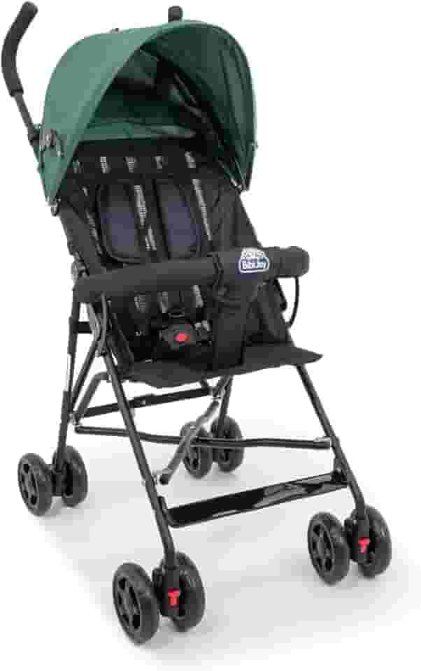 Carrinho de Bebê Guarda-Chuva Leve, Dobrável, Estrutura em Aço, Cinto de Segurança, Confortável, Fácil Transporte, Ideal para Passeios e Viagens Mega Compras Verde